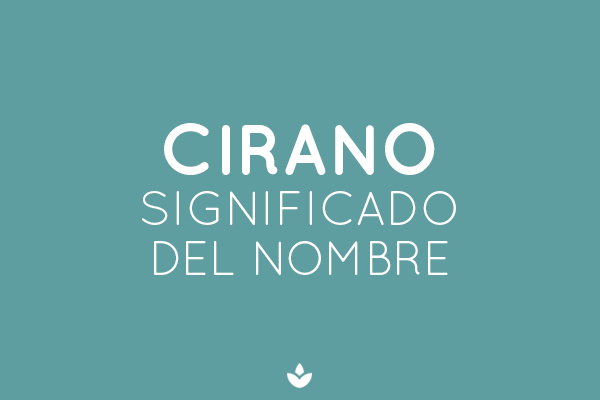 NOMBRE CIRANO