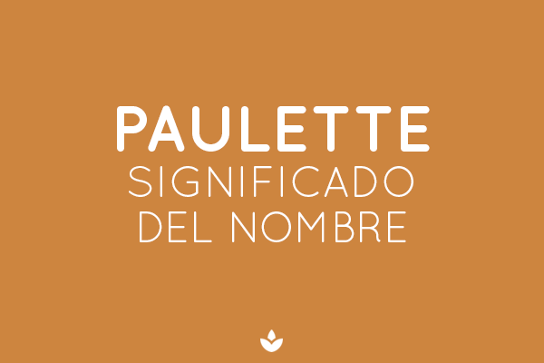 SIGNIFICADO DE PAULETE
