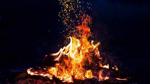 soñar con fuego