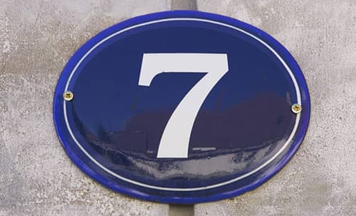 que significa ver el numero 7